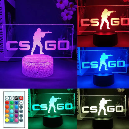CS GO Game LOGO LED