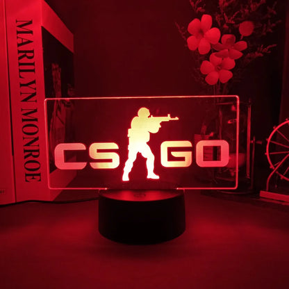 CS GO Game LOGO LED