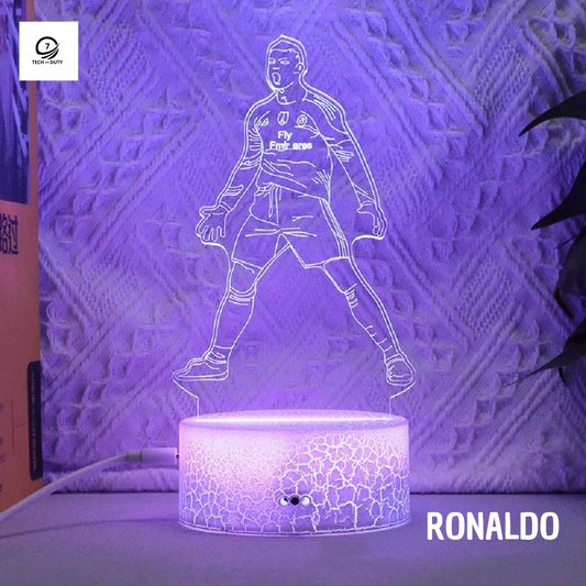 Footballer Cristiano LED 3D SIU